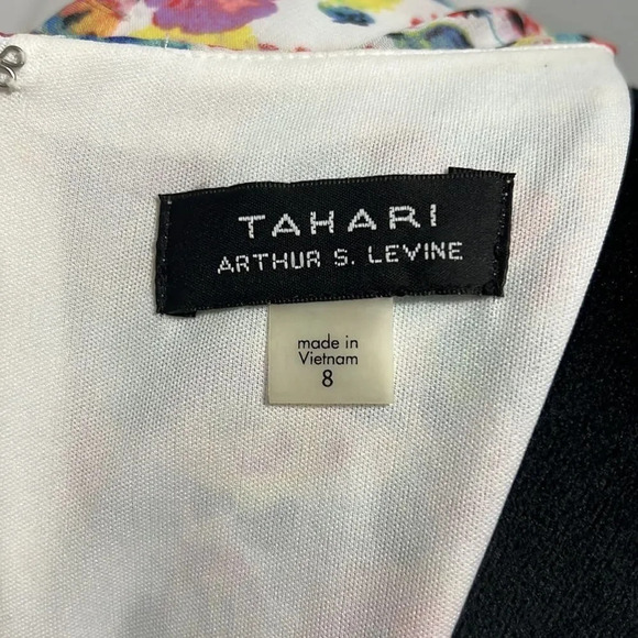 TAHARI Arthur S. Levine size 8 multicolor dress - Picture 8 of 9